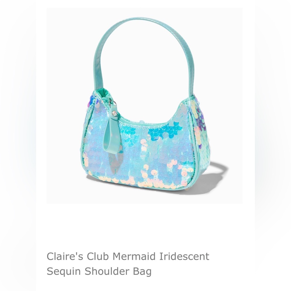 Claire’s Club💖Sequin💖Sparkle💖Mermaid Blue💖Shoulder Bag💖
